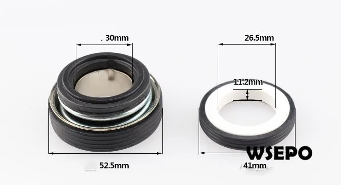 

OEM Quality! 26.5ID,41mm OD Mechanical Seal Fits for Gasoline or Diesel 4 inch(In.) 100mm Self-Priming Water Pump Set