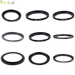 10pcs/lot 40.5-62 55-67 55-72 55-77 58-67 58-72 58-77 62-72 62-77 67-77mm Metal Step Up Rings Lens Adapter Filter Set