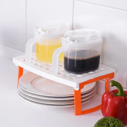 Imported Microwave Oven Heating Rack Multi-Purpose Rack Built-In Layered Shelf Kitchen Dish Bowl Rack Room Storage Bracket