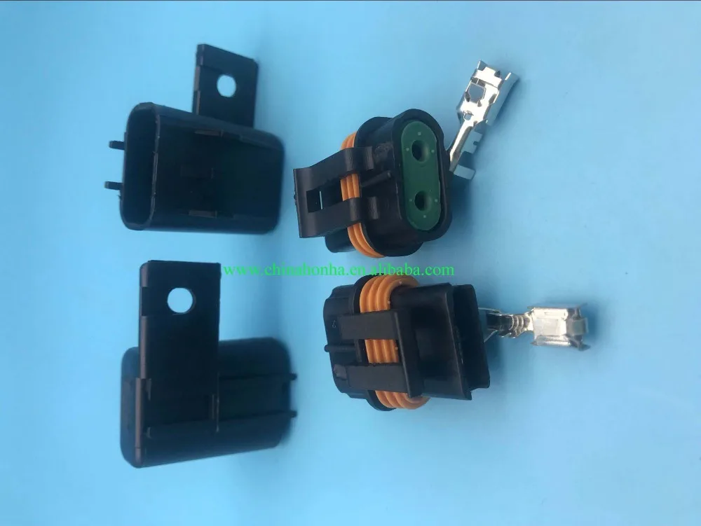 

5 pcs 2 Pin Female And Male Sealed Connectors For Inline Fuse Wiring Automotive Connector 12033769 54200521 12033731