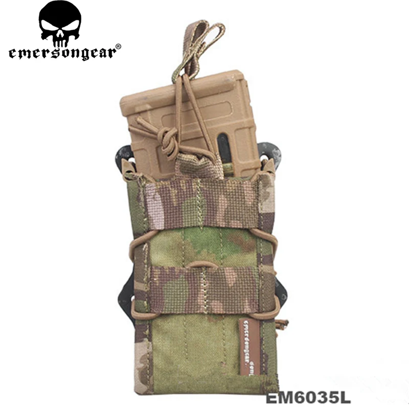 EMERSON-Double Modular Rifle Magazine Pouch, Airsoft Hunting Utility MOLLE, MAG Digital Desert EM6035, New, 2017