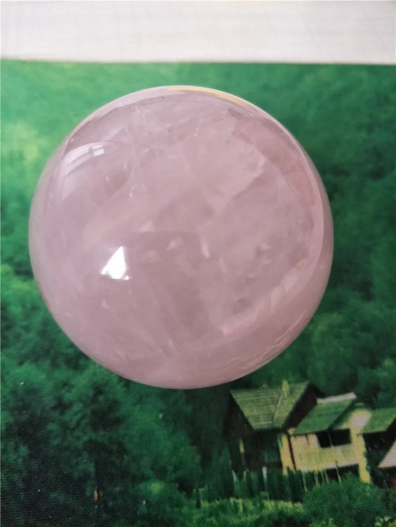 Large Pink Rose Quartz Sphere Healing pink crystal ball reiki meditation crystals and stones 55mm-60mm