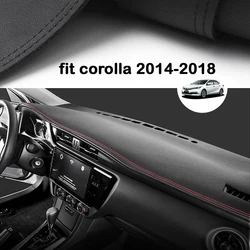 For Toyota Corolla 2014 2016 2017 2018 Car Dashboard Avoid Light Pad Instrument Platform Desk Cover Mats Carpets Accessories