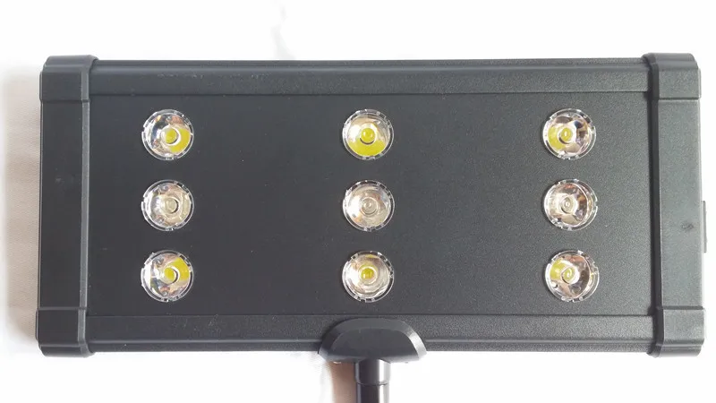 

9x3W 27W Aquarium Led Clamp on Lighting, 6X10000k + 3X blue led, reef coral NIB