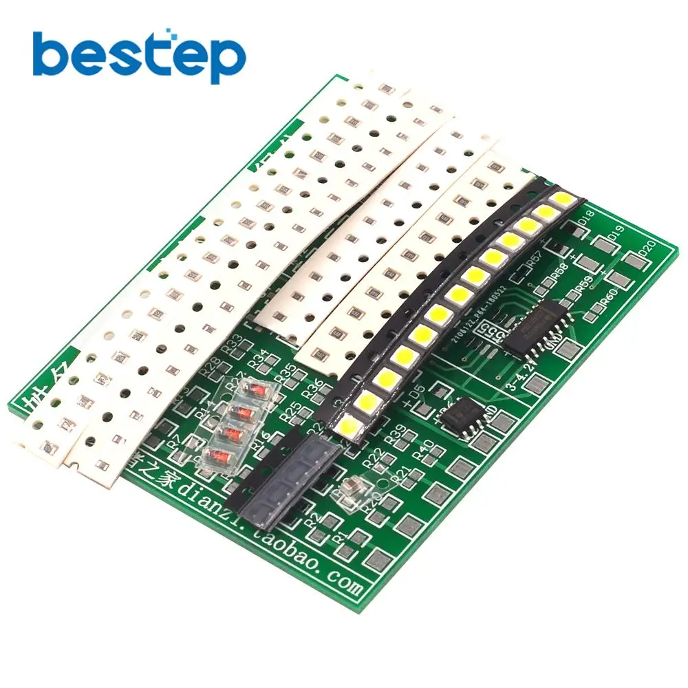 (Welding practice) SMD Component Board CD4017 Water Light Kit Skills Training Entry Electronic Training Parts