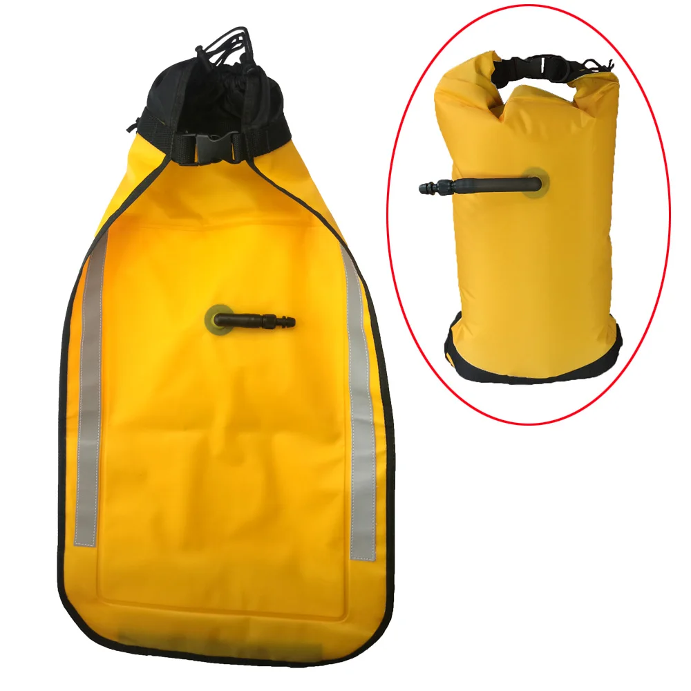 Yellow kayak Safety paddle Floating bag With Quick Release Buckle For  Water Sports