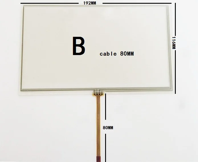 192*116 8 inch touch screen 192*117 for hsd080idw1 at080tn64 at080tn03 Touch panel