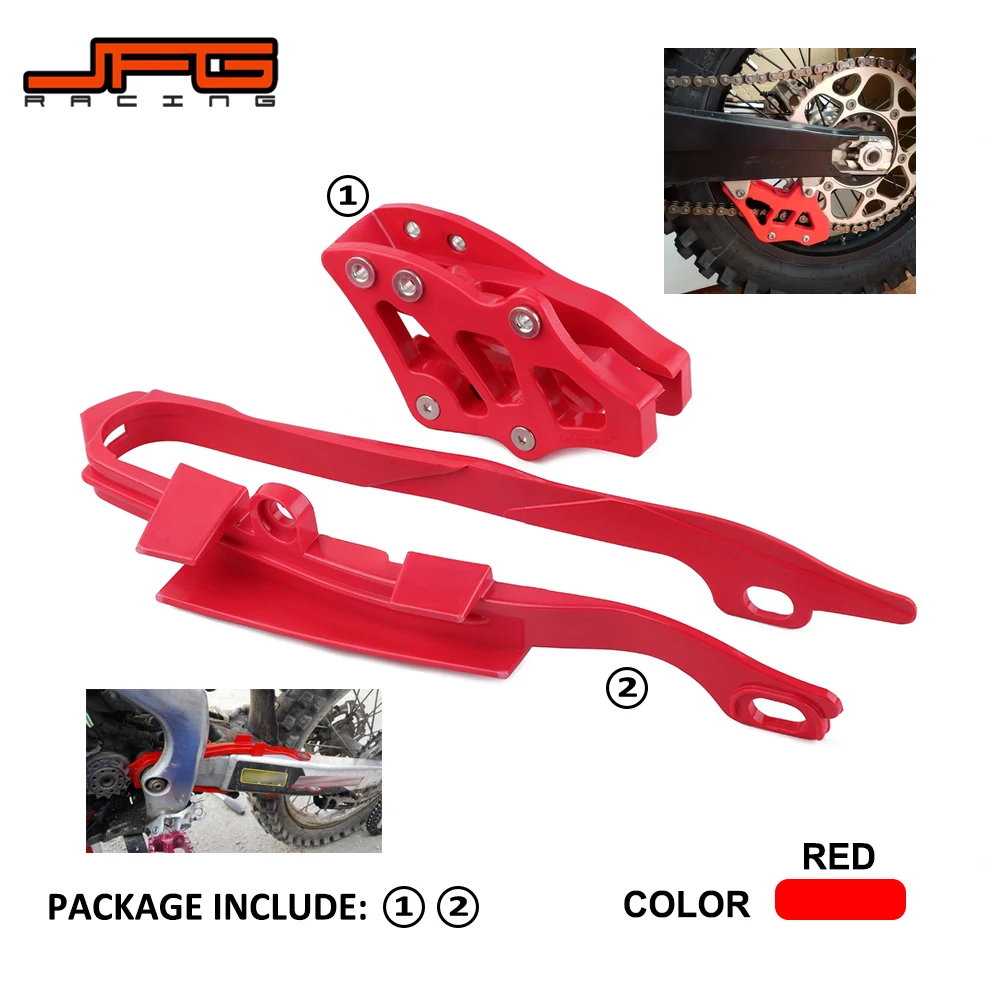 Motorcycle Red Chain Slider Guide Guard Swingarm Slider Protector For HONDA CR125R CR250R CRF250R CRF450R CRF250X CRF450X