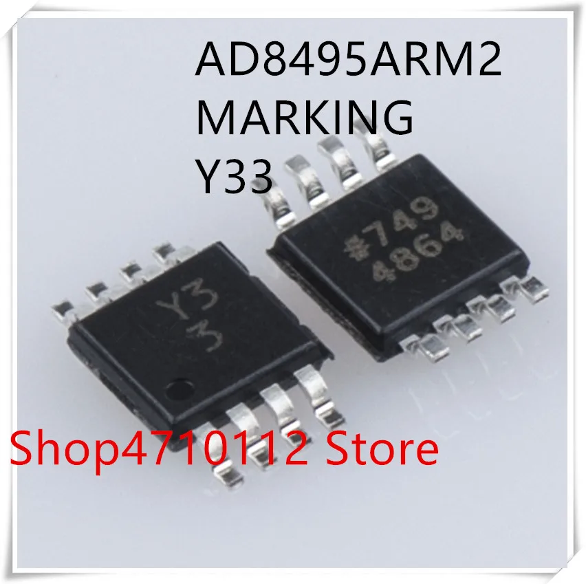 

NEW 5PCS/LOT AD8495ARMZ AD8495ARM AD8495 MARKING Y33 MSOP-8 IC