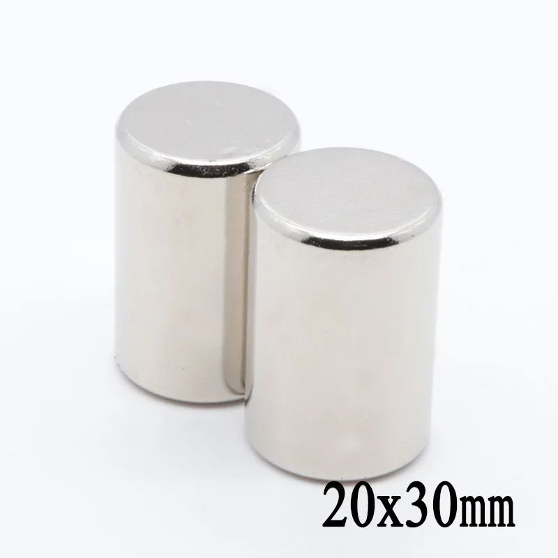 2 pçs 20x30mm n35 mini redondo ndfeb neodímio ímãs disco poderoso forte ímã de terra rara 20x30mm