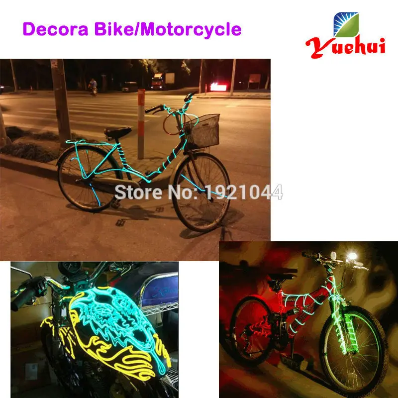 EL 와이어 LED 빛나는 조명, 장난감 공예, 정원 의류 로고, DIY 파티 장식, 인기 판매, 2.3mm EL 드라이버 미포함