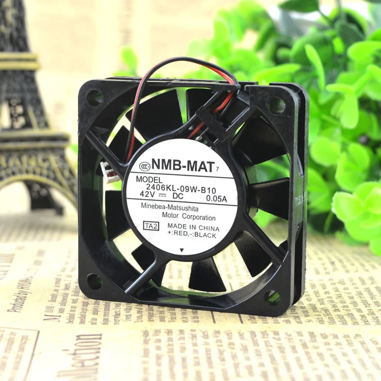 

NMB 2406KL-09W-B10 6015 42V 0.05A 6CM 2 wire cooling fan 60X60X15MM