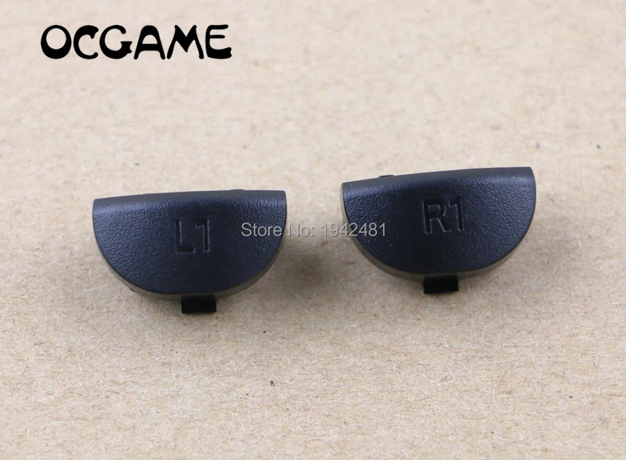 2 комплекта черных триггерных кнопок L2 R2 L1 R1 + пружины, запасные части для контроллера PS4