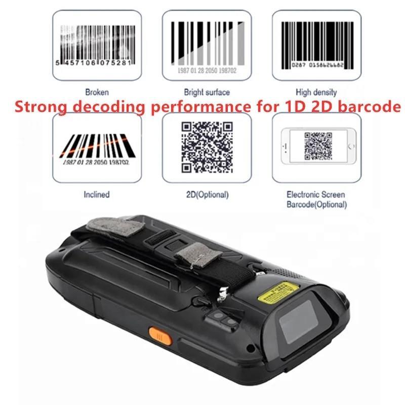 Android warehouse barcode scanner PDA Industrial QR 2d Barcode Scanner PDA with sim card slot