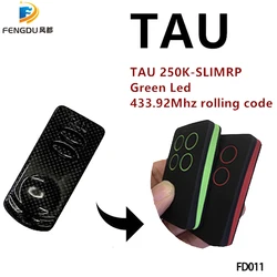 Replace 250K-SLIM RP 433Mhz TAU Rolling Code Remote Control Key Fob with free shipping