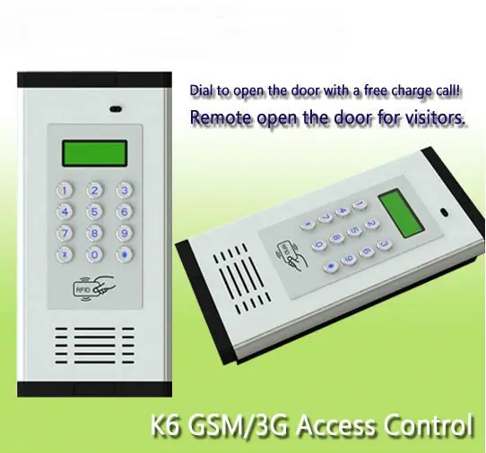 Yobang Security  Apartment GSM/4G wireless intercom doorbell. Call the phone to open the dialogue