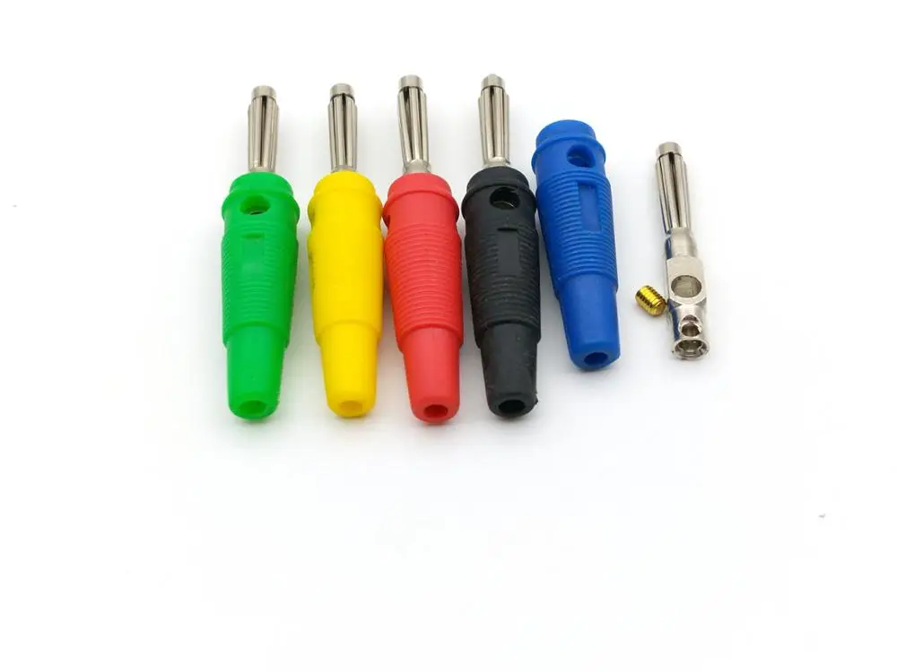 Imagem -02 - Banana Plug Conector Masculino para Alto-falante Adaptador de Áudio de Alta Qualidade 100 Peças mm