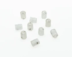 KAISH 10pcs Transparent Guitar Scalloped Edge Davies 1900H Style AMP Knob Effect Pedal Knobs