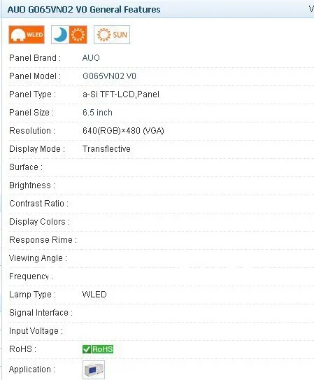 G065VN02 V0  G065VN02 V.0  6.5 INCH Industrial LCD,new&A+ Grade in stock, tested before shipment