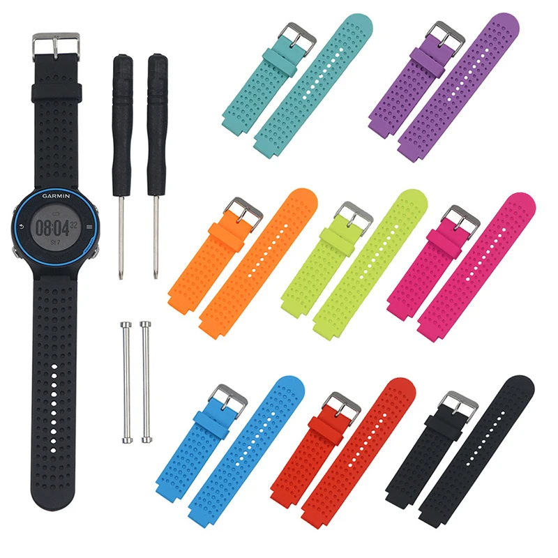 Essidi-Correa de silicona para reloj, repuesto para Garmin Forerunner 220, 230, 235, 630, 620, enfoque S20, S5, S6, bucle de pulsera
