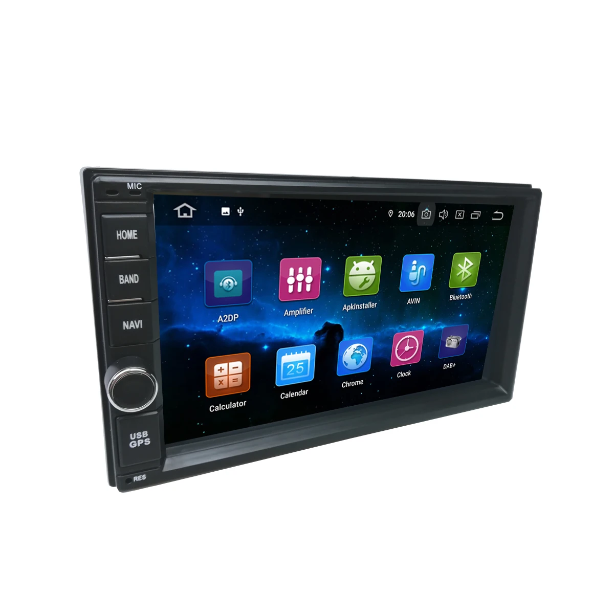 2 din universal android 9.0 7 inch car radio mp5 multimedia player gps navigation autoradio for toyota nissian hyundai vw dsp