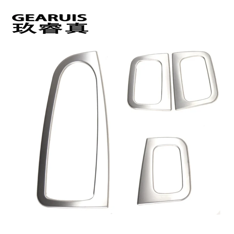 Car Styling Door Armrest panel Cover Stickers Trim for  For Mercedes Benz C Class W205 GLC X253 Window Glass Lifting Buttons RHD