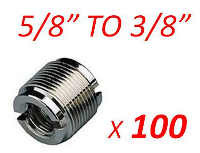 100x Microphone Mic Screw Clip Thread 3/8