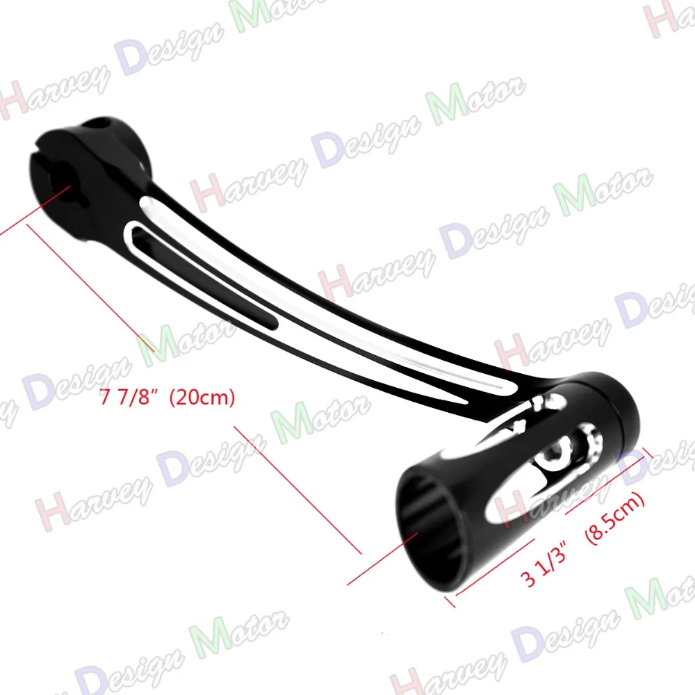 Shallow Cut F&R Floorboard Foot Board&Toe Heel Shift Lever For Harley Touring Street Glide Road King