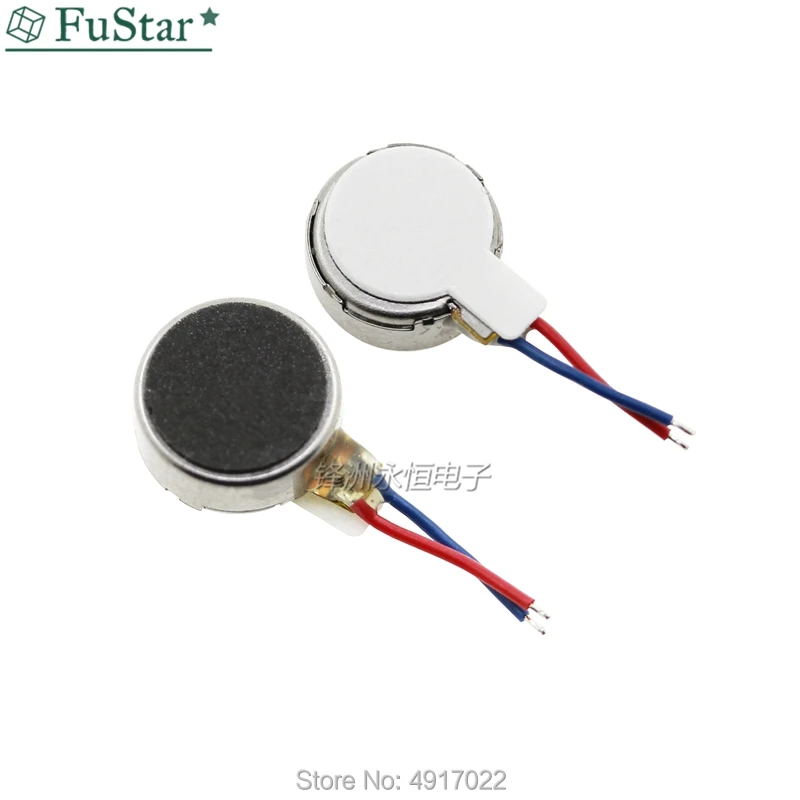 10 pcs Micro 0834 Trillingen Motor Platte Knop Moteur 08*34mm Voor Mobiele Telefoon Huishoudelijke Apparaten Vibrerende Motoren