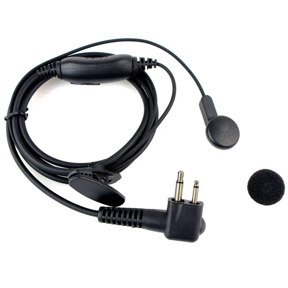 2 pcs 2 Pin Earpiece Headset PTT/VOX Switch for Motorola Radio XTN446/500 CLS446