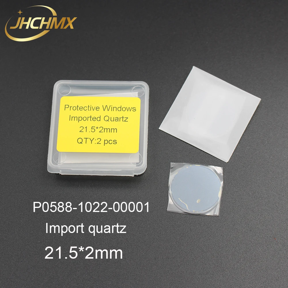 

JHCHMX Precitec Laser Protective Windows Lens 21.5*2mm P0588-1022-00001 For Precitec Han's Fiber Laser Cutting Machines