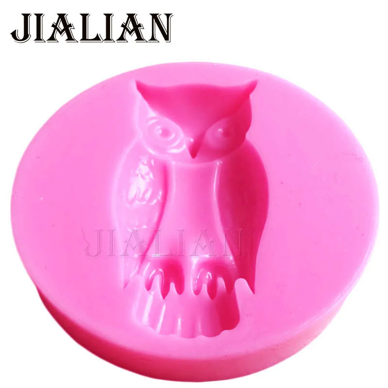 Halloween Cartoon DIY owl soap mold fondant silicone mold baking tools for cakes cooking tools T0907