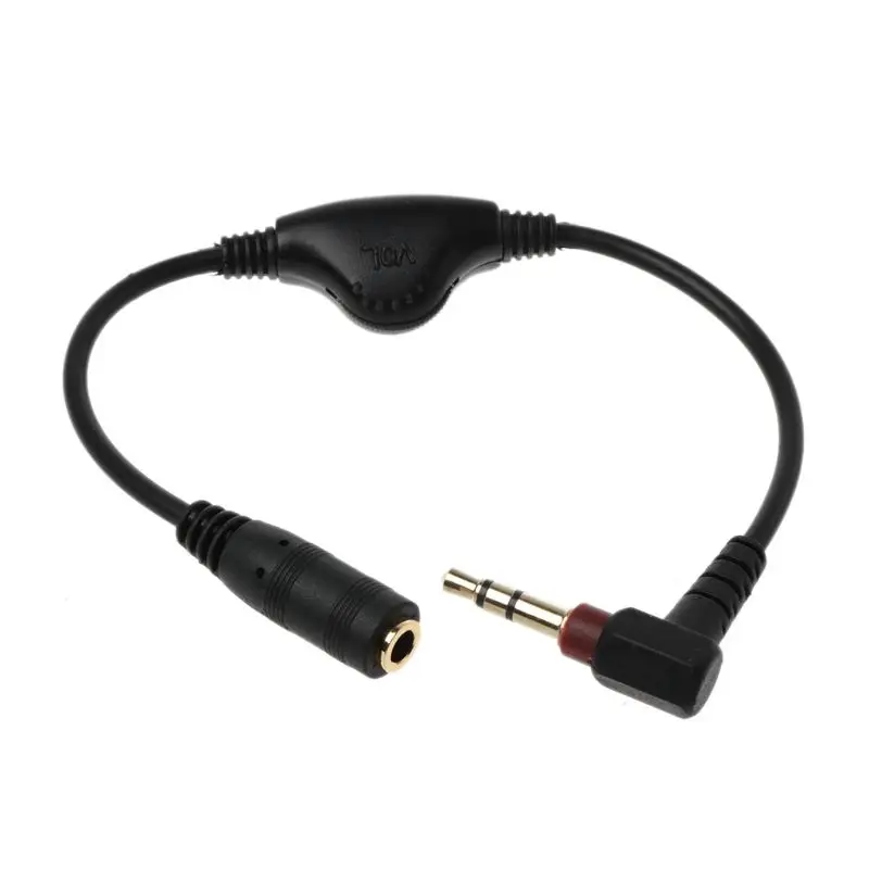 3.5mm Jack AUX męski na żeński przedłużacz z adapterem audio stereo przewód z regulacją głośności słuchawki przewód słuchawek