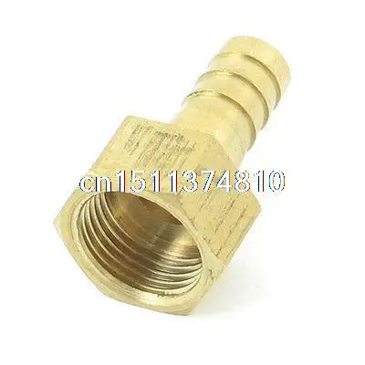 

Brass Tone 3/8" PT Thread 10mm Air Gas Hose Barb Fitting Coupler Connector