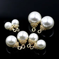 8 10 12 14mm Crystal Glass Freshwater Imitation Pearl for Jewelry DIY Making Loose Round Bead Crafts Handmade Earing Accessories