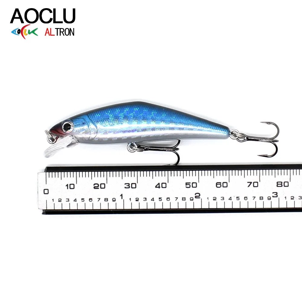 AOCLU Tungsten Moving Ball Sinking Flat Body Minnow 588mm 6g Hard Bait Crankbait Lure VMC Hooks Boat Inshore Trout Bass Fishing