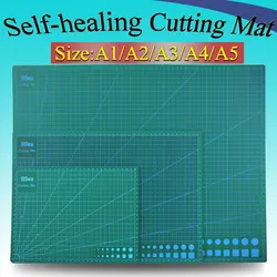 1piece A2 A3 A4 A5 self-healing Cutting mat PVC Rectangle Grid Lines tool Fabric Leather Craft DIY Cutting Supplies Stationary