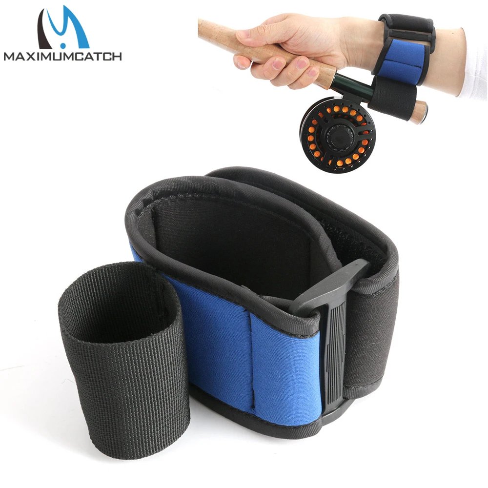 

Maximumcatch Neoprene Fishing Wrist Support Casting Aid Fishing Rod Holder Soft Elastic Cushion Attachment Fishing Tool