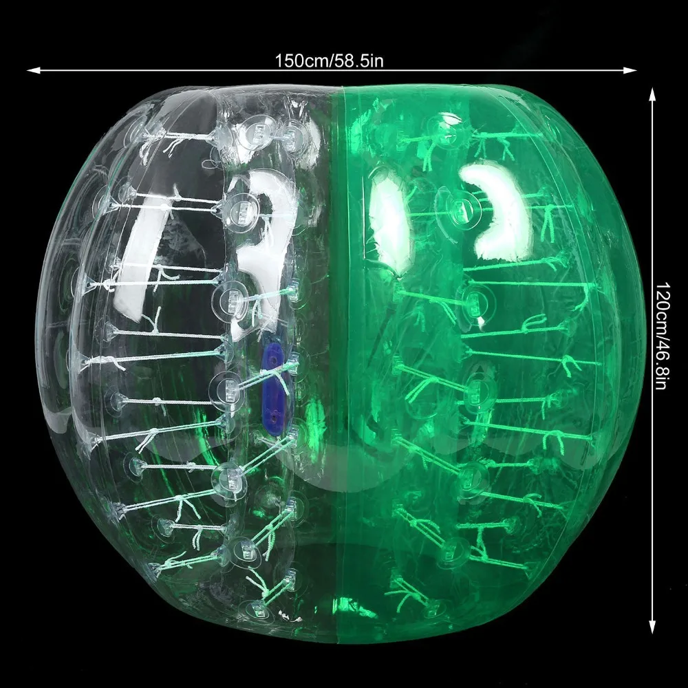 공기 주입식 버블 축구, 0.8mm PVC 1.5m 공기 범퍼 볼 바디, Zorb 버블 볼 축구, 판매용