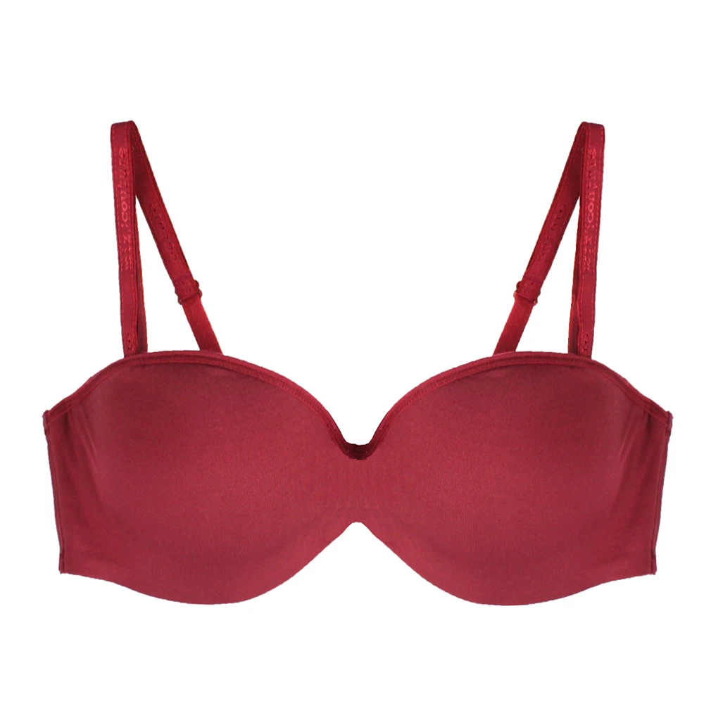 Mierside nowe stałe 4 kolory Sexy biustonosz Push up bez ramiączek bielizna kobiety nisko zabudowany Bralette moda styl 30-40 A,B, C