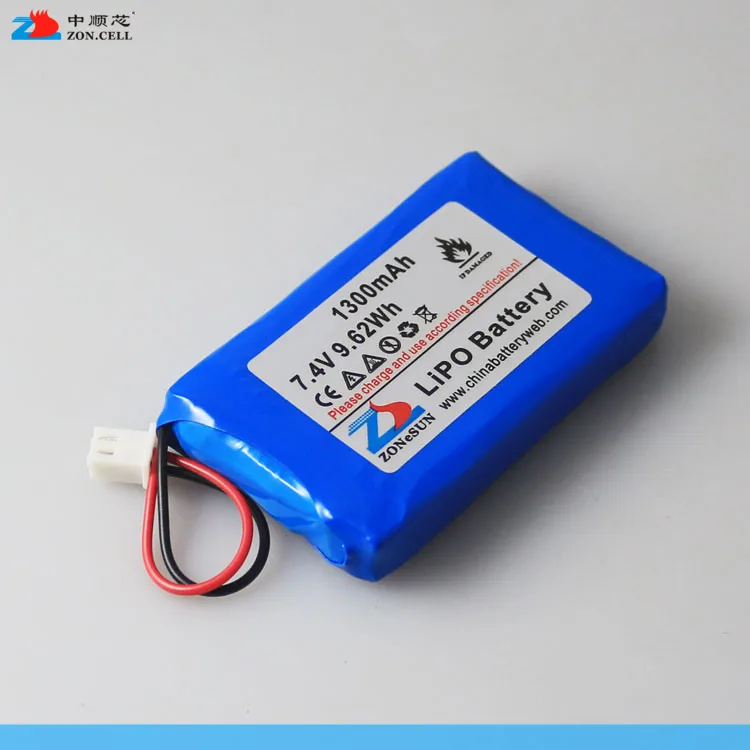 In the core 1300mAh 503759 503860 DVD intercom amplifier 7.4V polymer lithium battery group Rechargeable Li-ion Cell