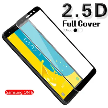 2.5D tvrzené sklo s ochranou proti poškrábání a plným pokrytím pro Samsung ON 6 J600G, čiré ochranné sklo, bílá a černá + látka 10 nejlepší prodej Náhradní displej Samsung - №3