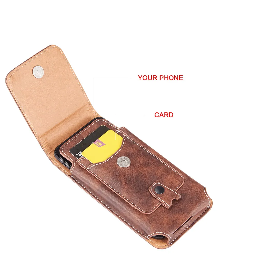 Belt Clip Phone Pouch Case Universal Mobile Phone Holster Waist for xiaomi redmi note 4 4x 5 5a 6 redmi 5 plus 6a mi8 mi9 cover