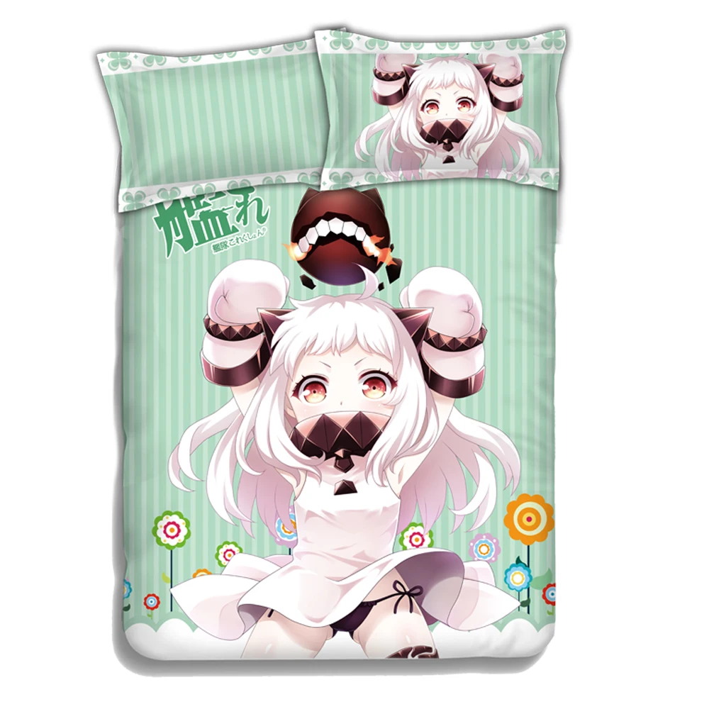 อะนิเมะผ้านวมคลุมเตียง Kantai Collection Kancolle Northern Princess คอสเพลย์ Hoppou Seiki เตียงผ้าห่มปกคลุมปลอกหมอน