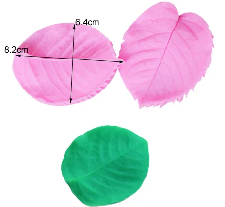 14PCS Rose Flower-Making Silicone Mould Accessories Stainless Steel Cutter GumPaste Candy Floral Petal Veiners Mold CS230