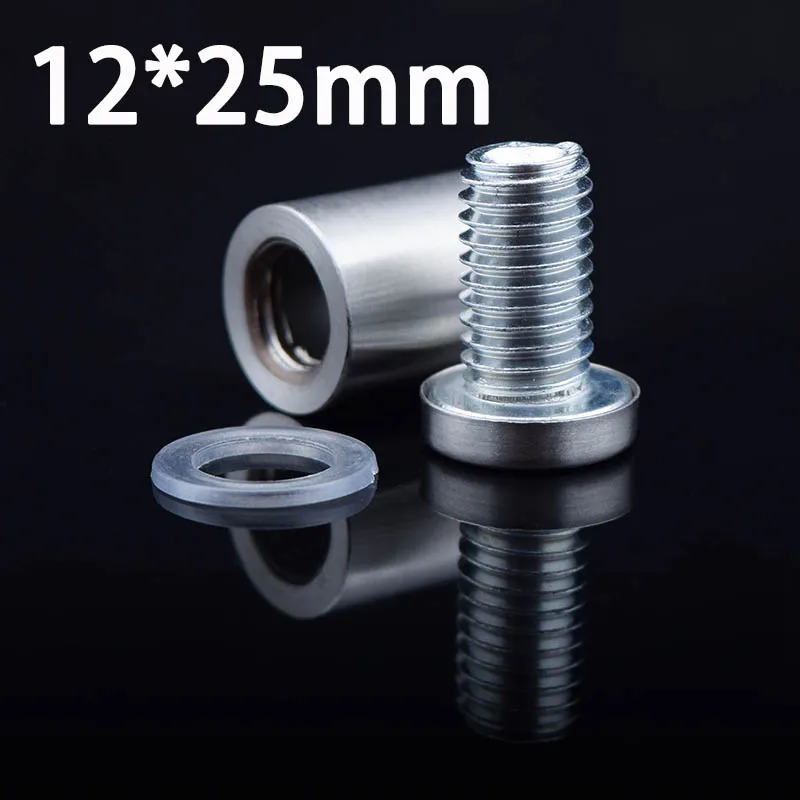 

20pcs Stainless Steel Acrylic Advertisement Fixing Screws Glass Standoff Pin Nails12mm x 25mm KF896