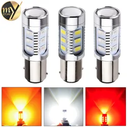 1157 12 5630 SMD BAY15D led High Power lamp 21/5w led car bulbs brake Lights Source parking 12V White Red Yellow