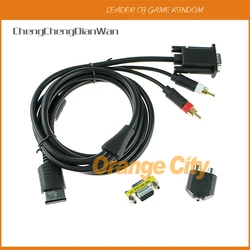 For SEGA Dreamcast VGA High Definition Cable RCA Sound Adapter HD box PAL NTSC