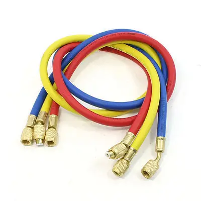 

Female to Female 1/4" NPT Thread Adapter Refrigeration Charging Hoses 600PSI Free shipping