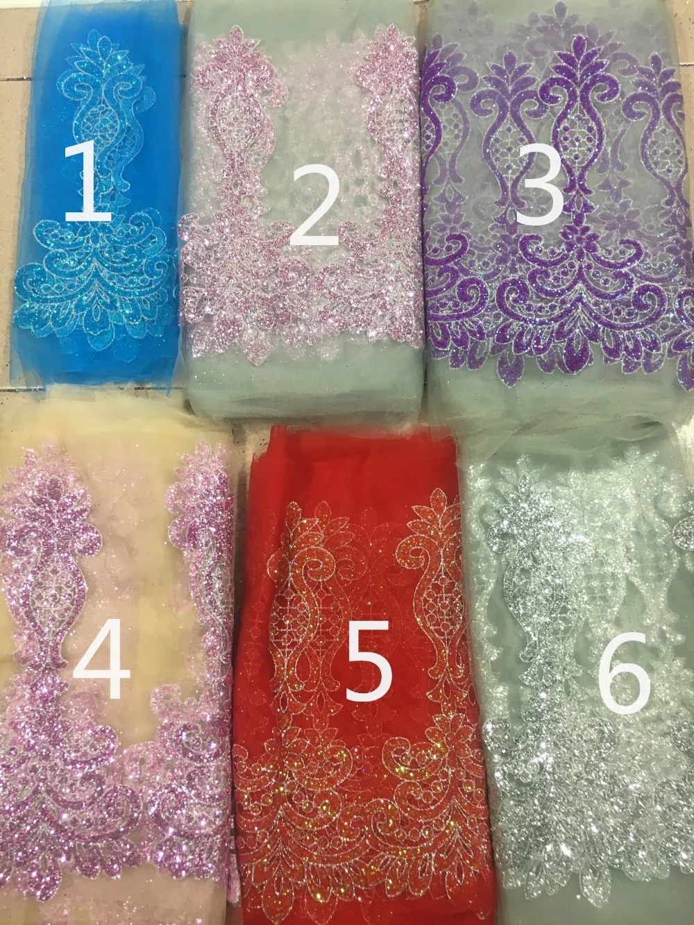 Top selling new 20 yards/lot glued glitter lace trim JRB-102824 tulle lace for fahion dress DIY accessory